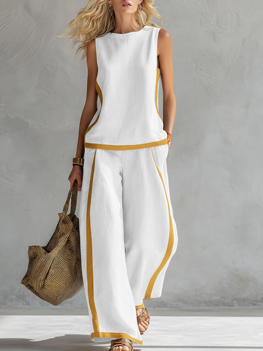 Lena | Cotton Linen Two-Piece Set