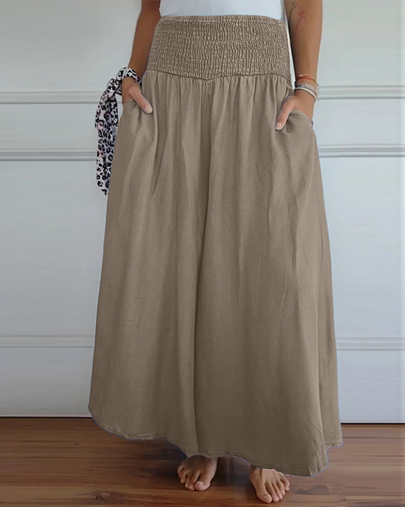 Reina — Comfy Wide-Leg Trousers