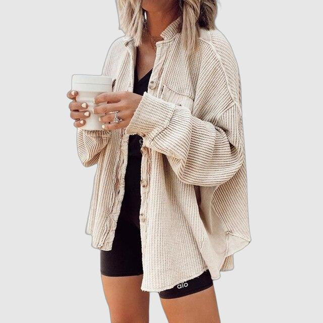 Casual Cardigan with Patch Pockets