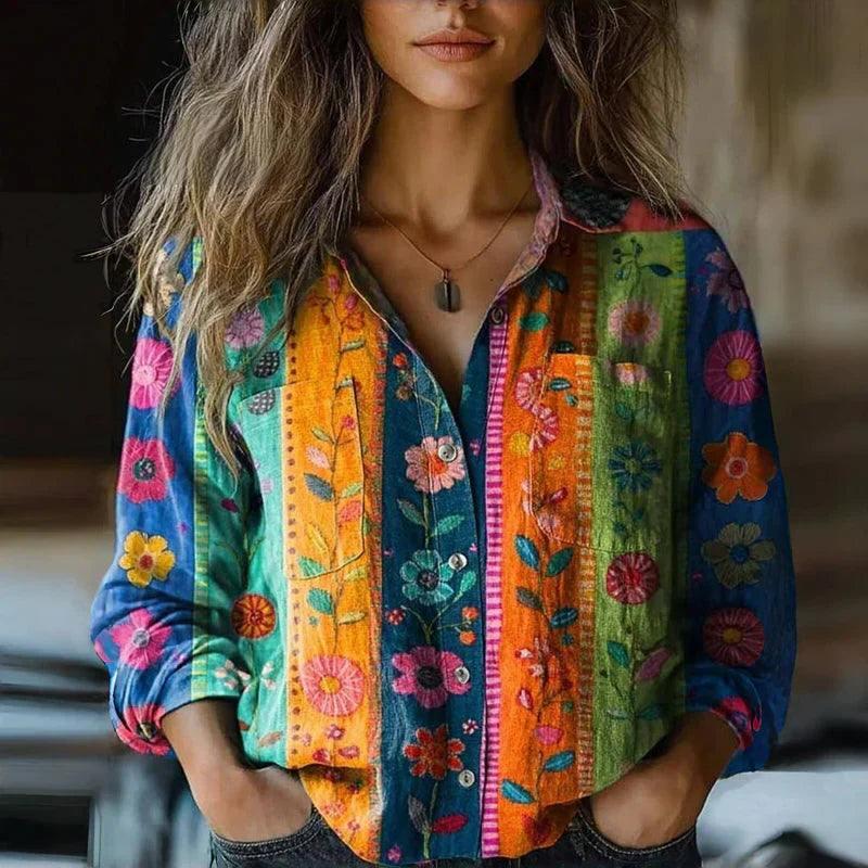 Classic Print Blouse