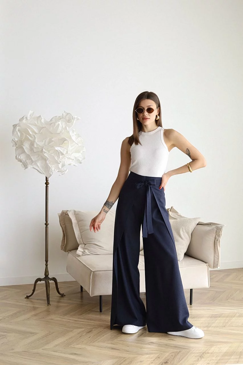 Ariane — Wide-Leg Linen Trousers