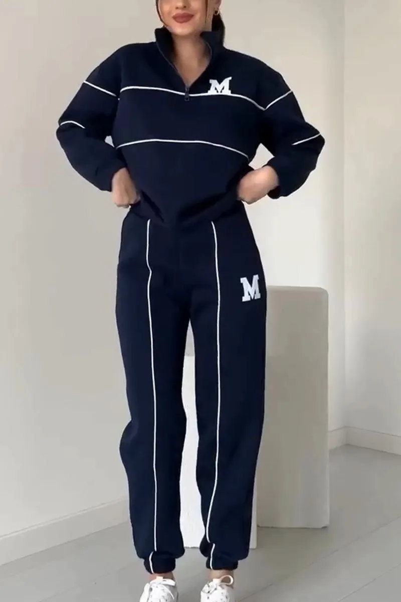 DESIREE – SPORTY ZIP LOUNGE SET