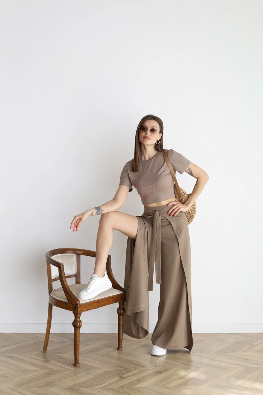 Maelis - Wide Linen Trousers