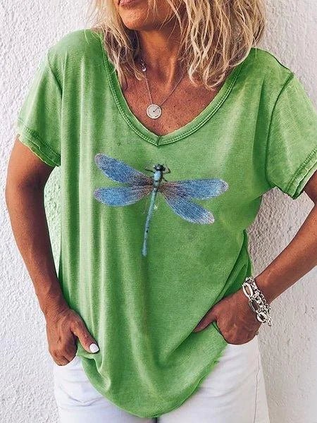 Estelle — Cotton V-Neck Tee