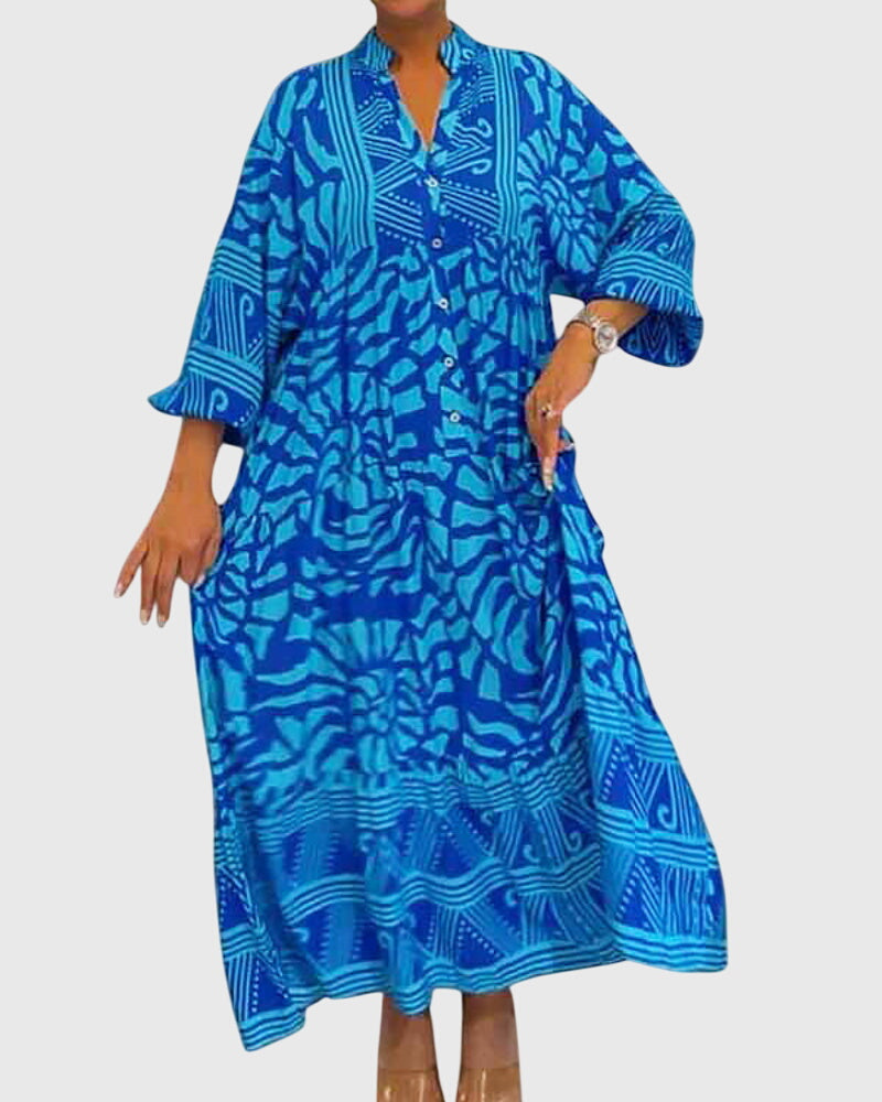 Mckinley™ | Maxi Dress With Elegant Print