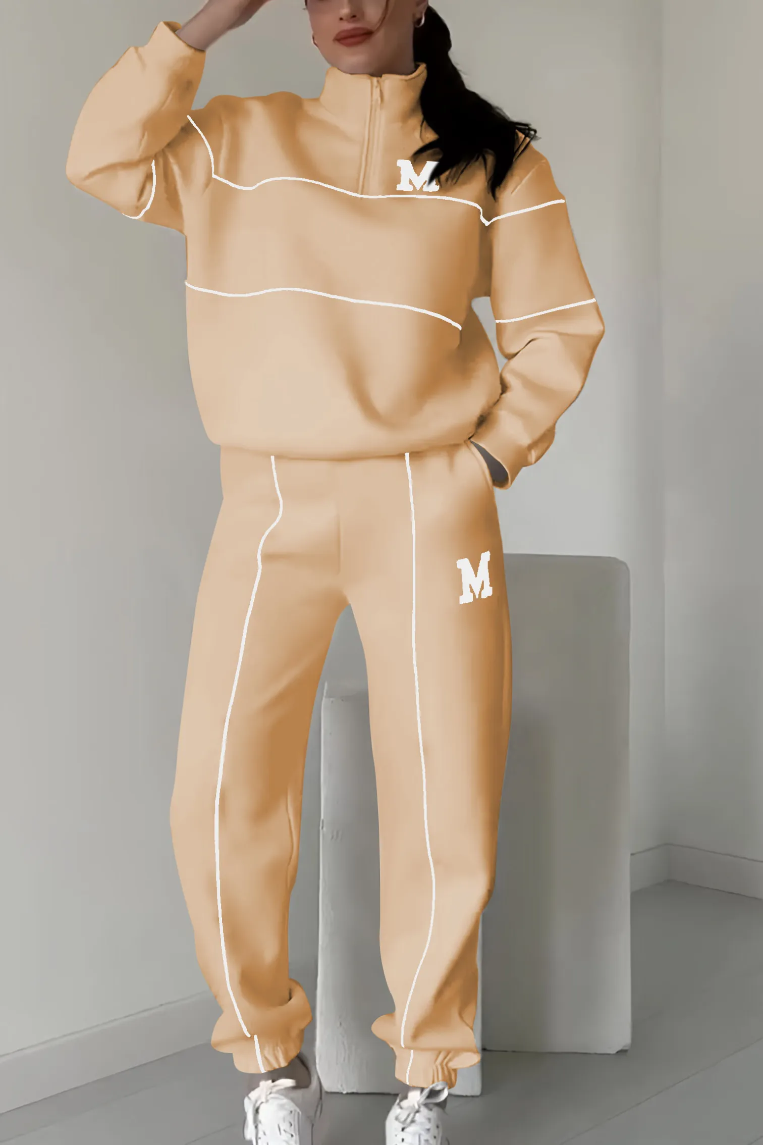 DESIREE – SPORTY ZIP LOUNGE SET