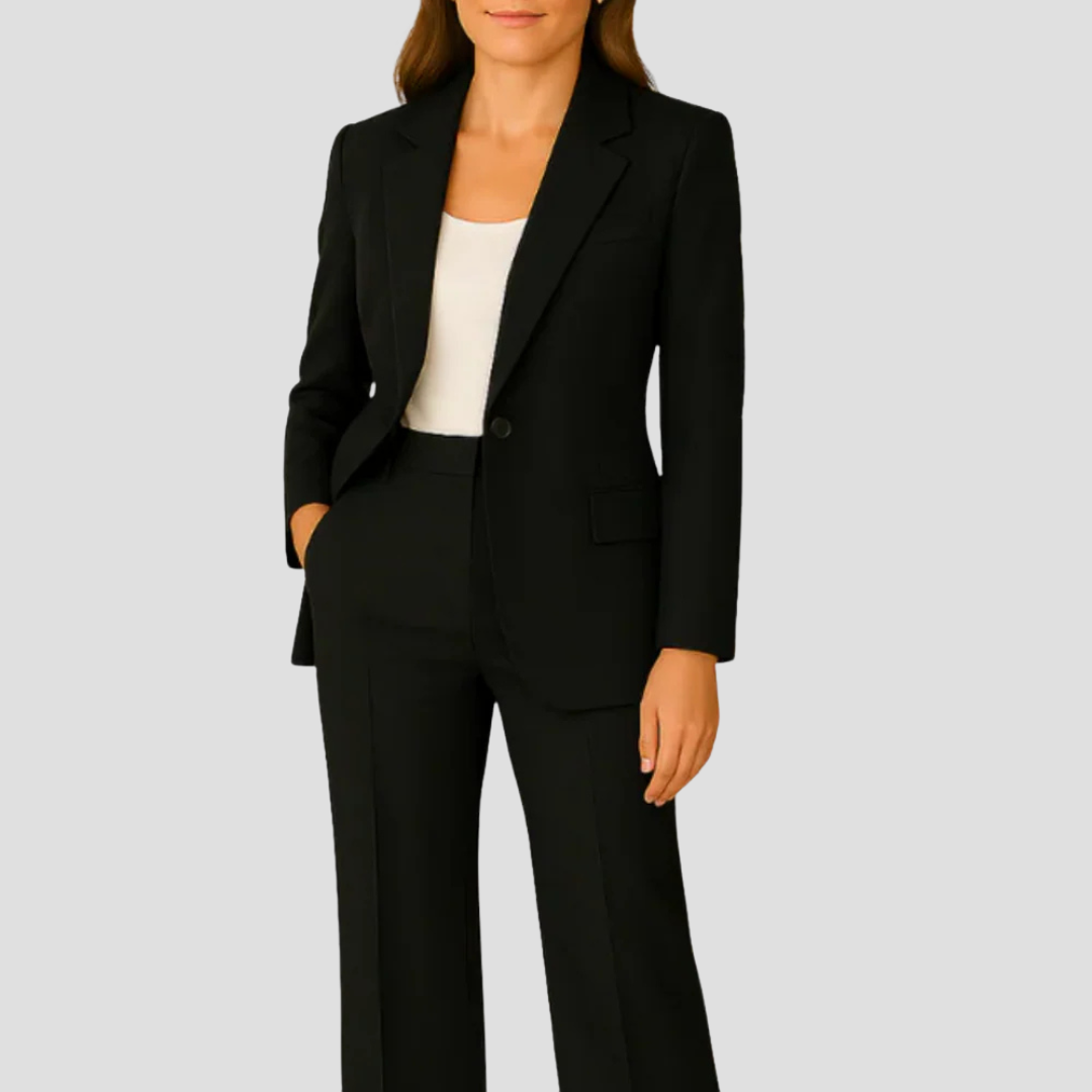 Evelyn | Women’s Tailored Suit Set with Long Blazer