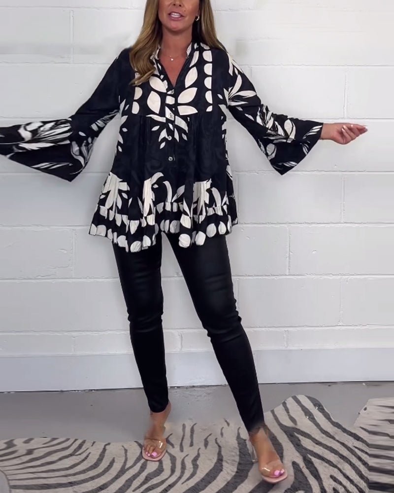 Lyra — Flared Sleeve Top