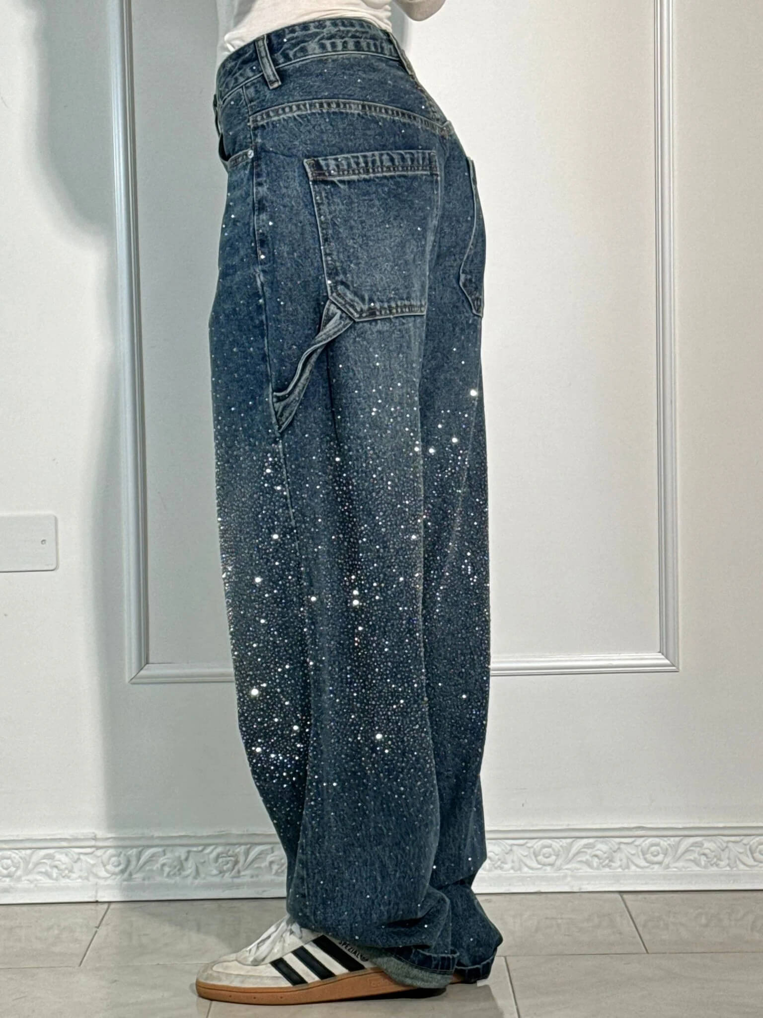 Valentina — High-Waist Glitter Jeans