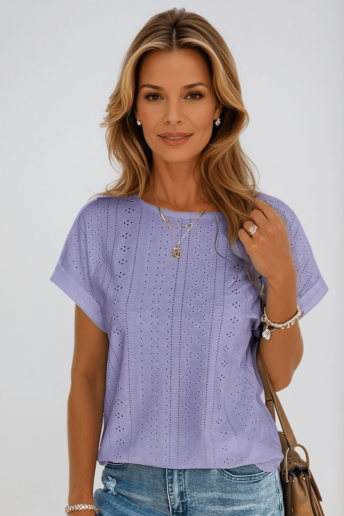 Liamo β Eyelet Detail Top