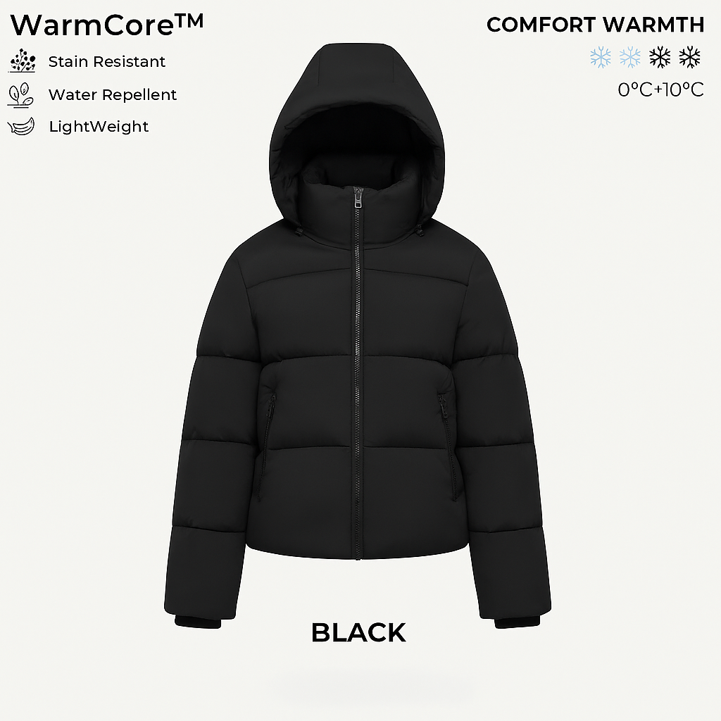 Hooded Quilted Puffer Jacket