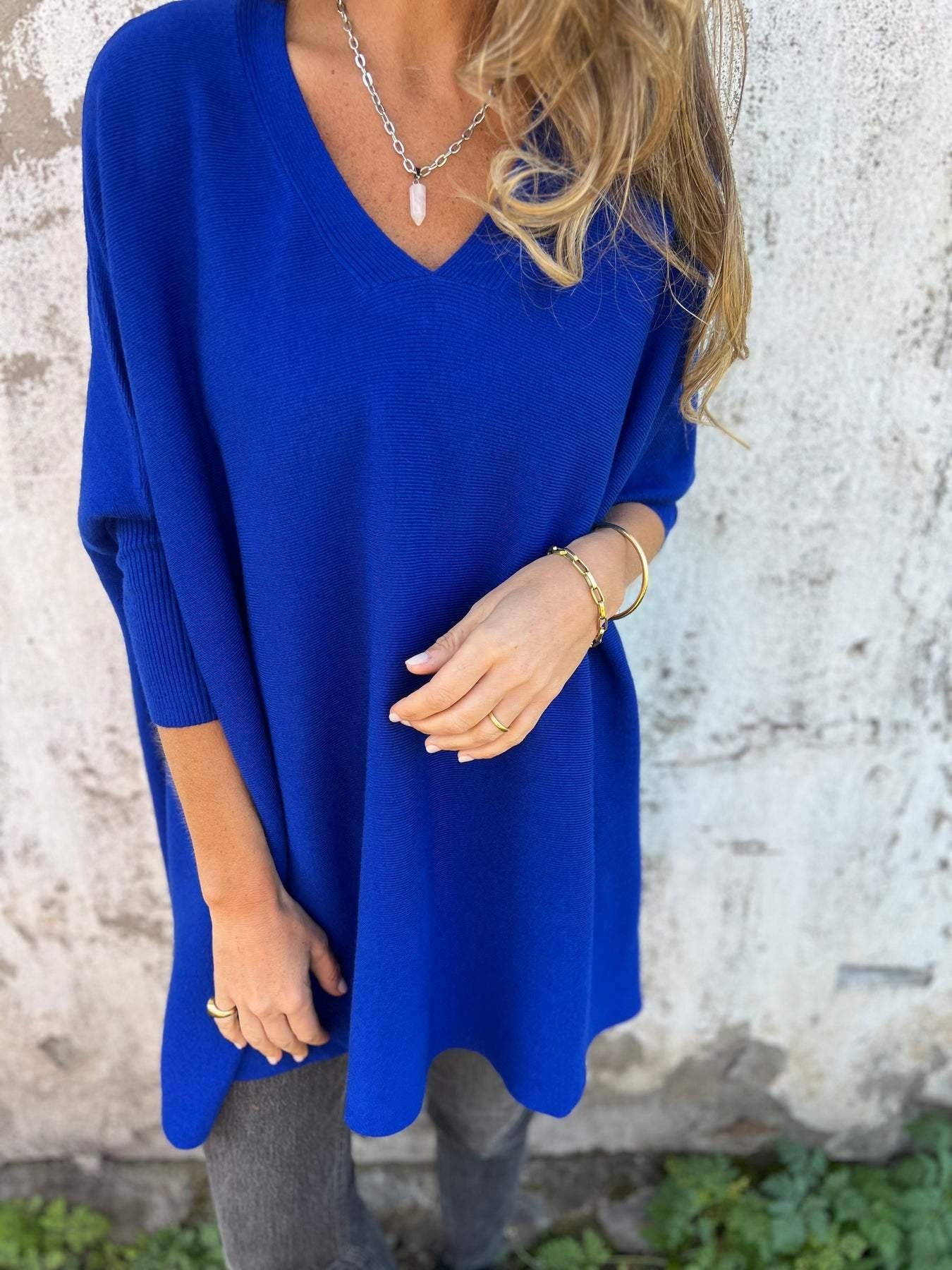 Annika — Batwing Knit Top