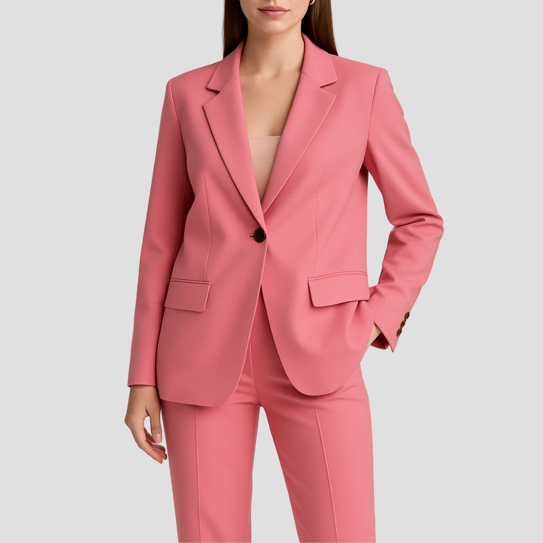 Evelyn | Women’s Tailored Suit Set with Long Blazer