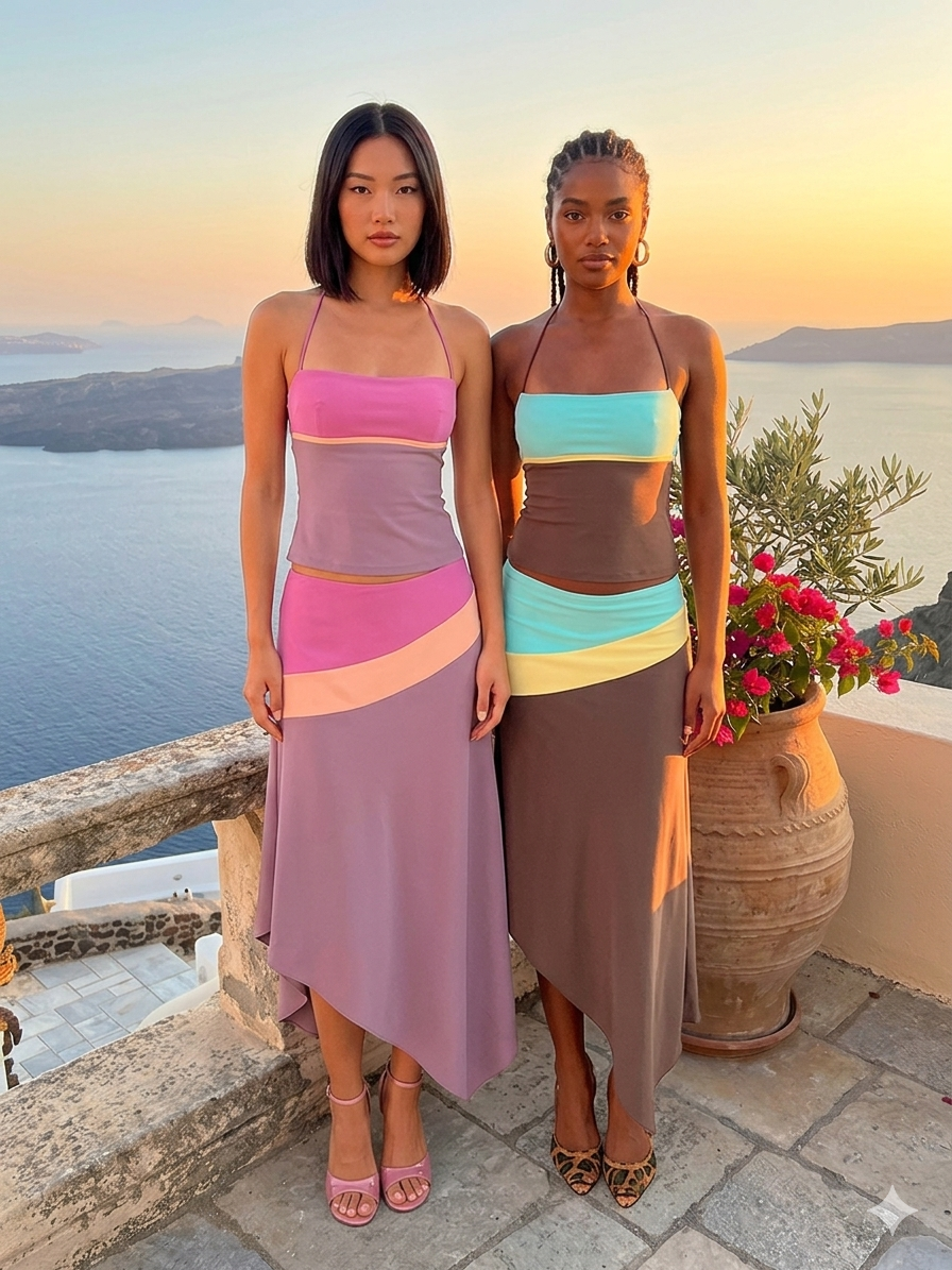 Maison Elira Colorblock Two-Piece Set
