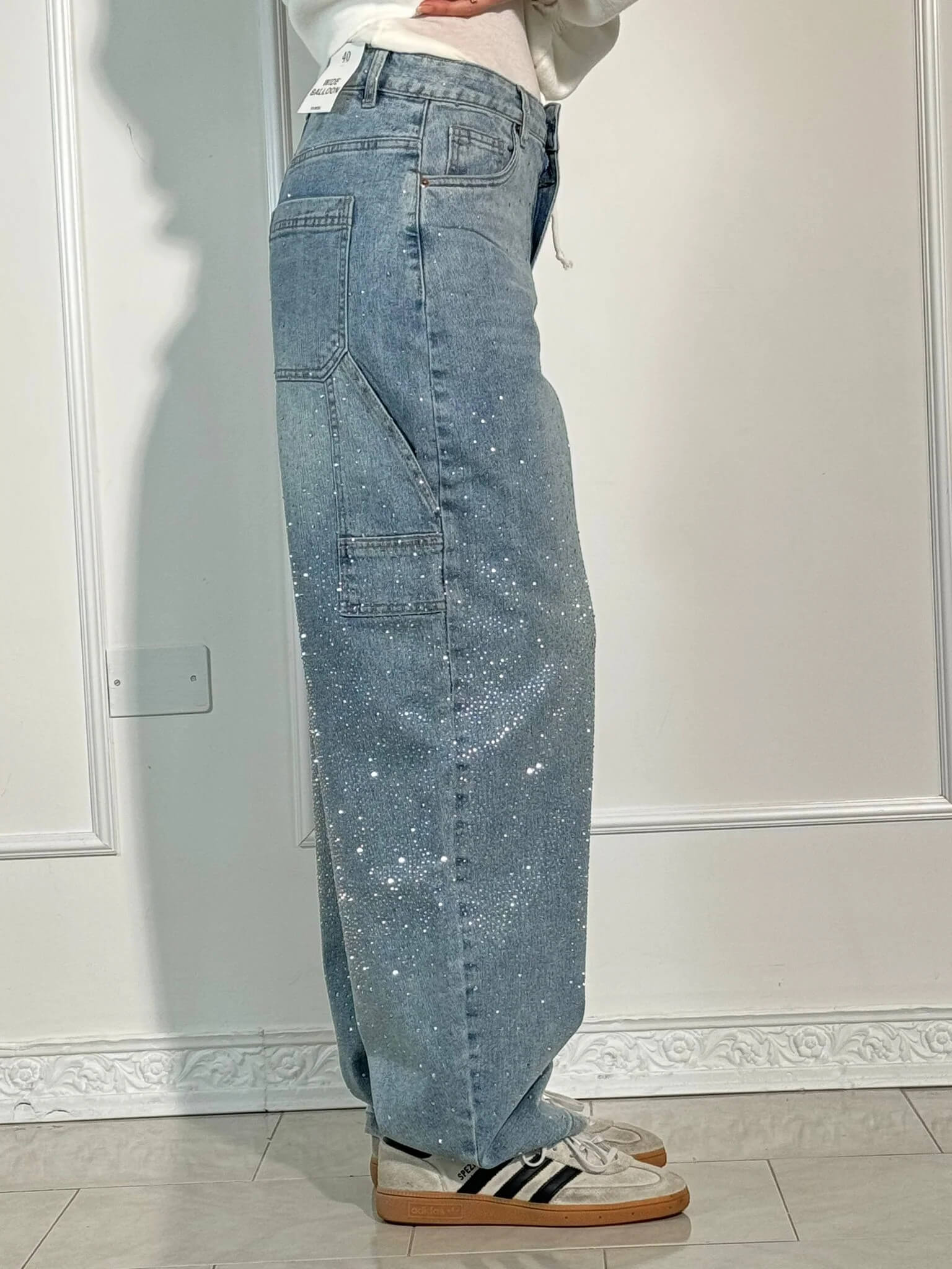 Valentina — High-Waist Glitter Jeans
