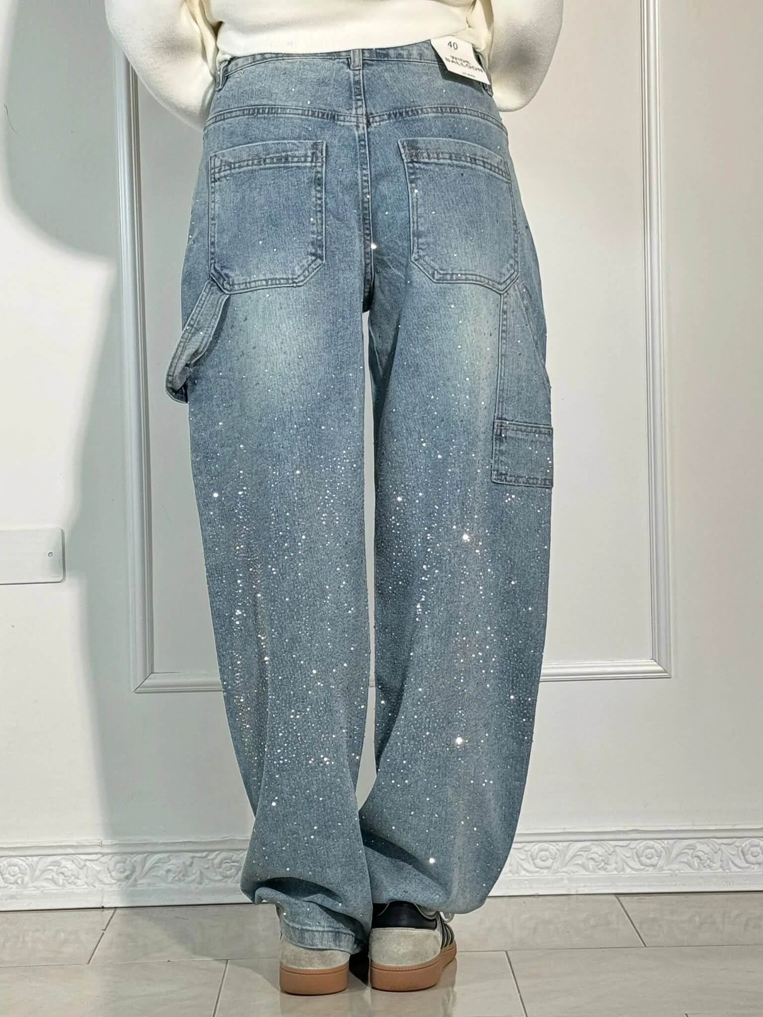 Valentina — High-Waist Glitter Jeans