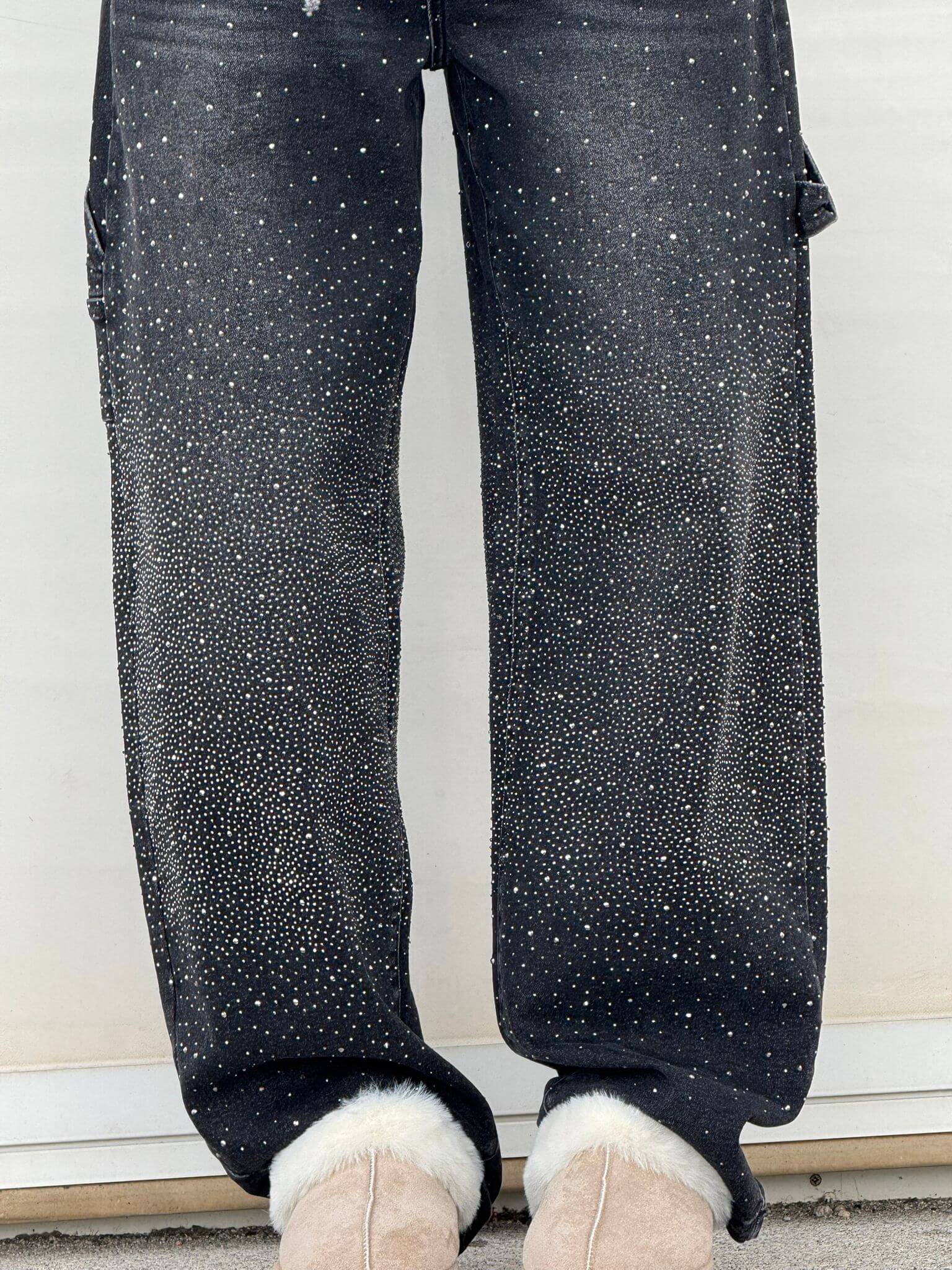Valentina — High-Waist Glitter Jeans