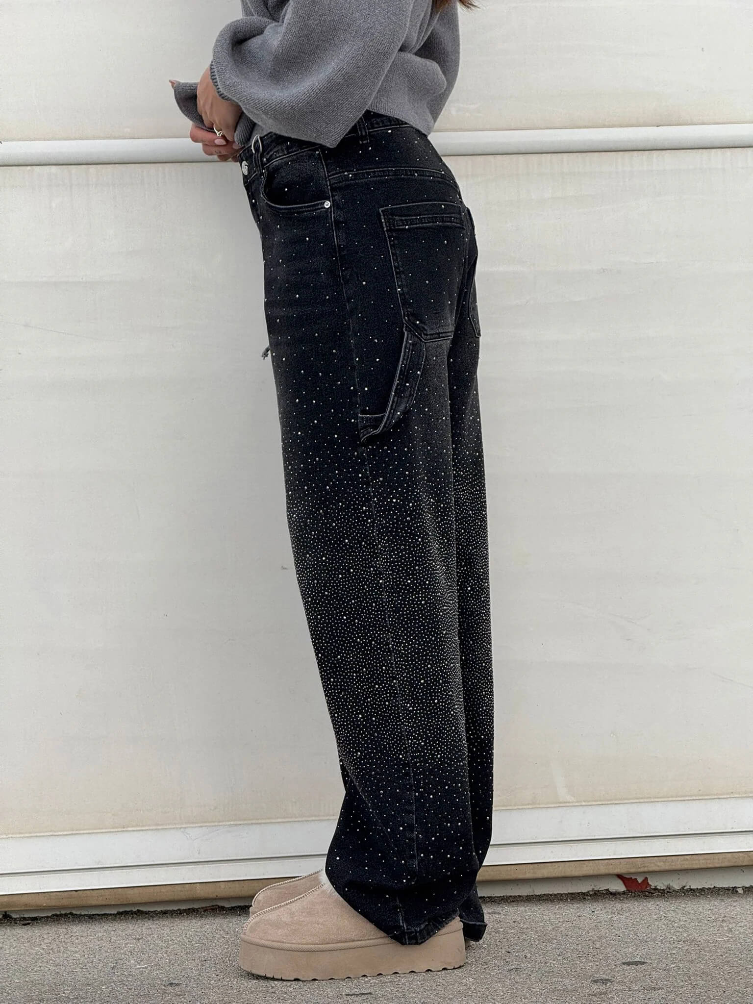 Valentina — High-Waist Glitter Jeans
