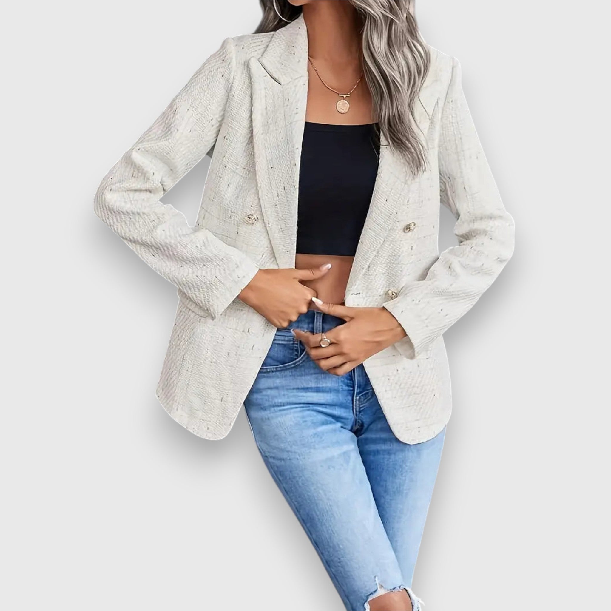 Single-Breasted Tailored Blazer
