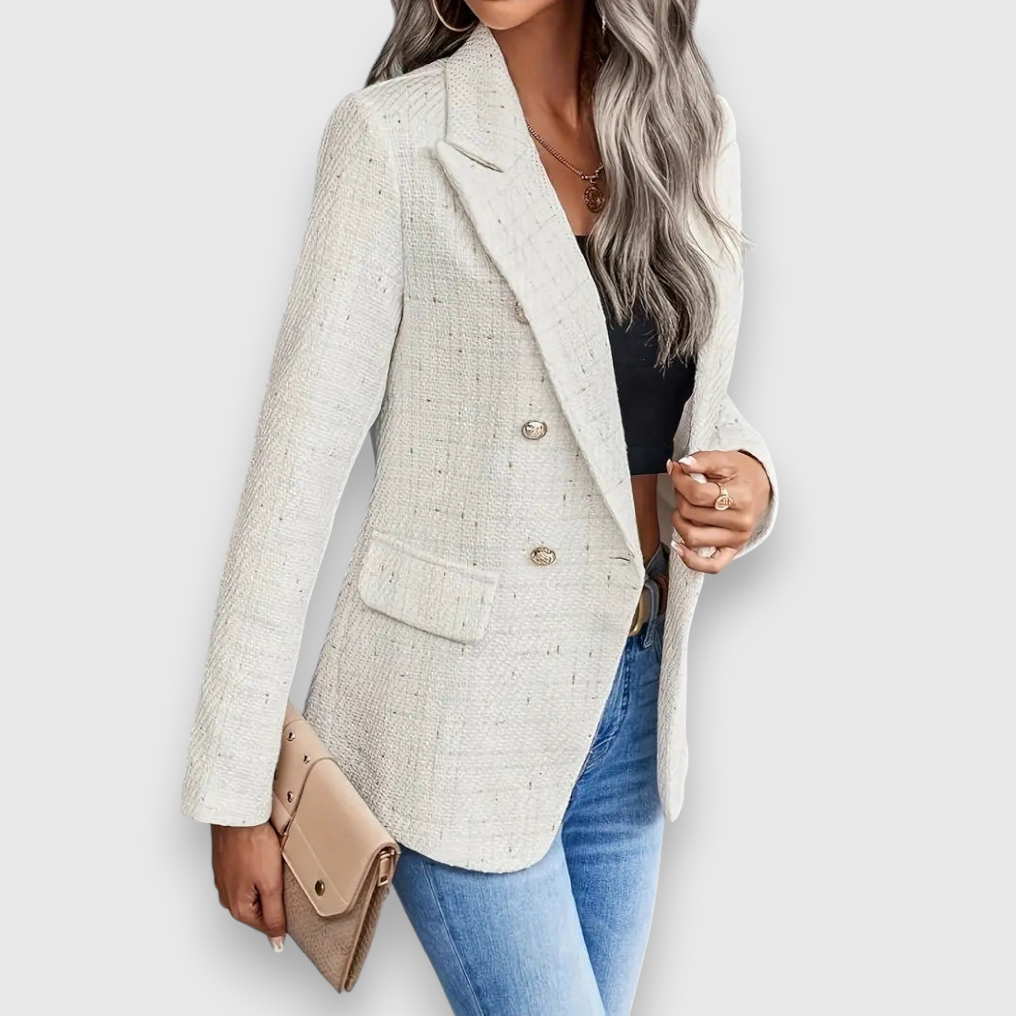 Single-Breasted Tailored Blazer