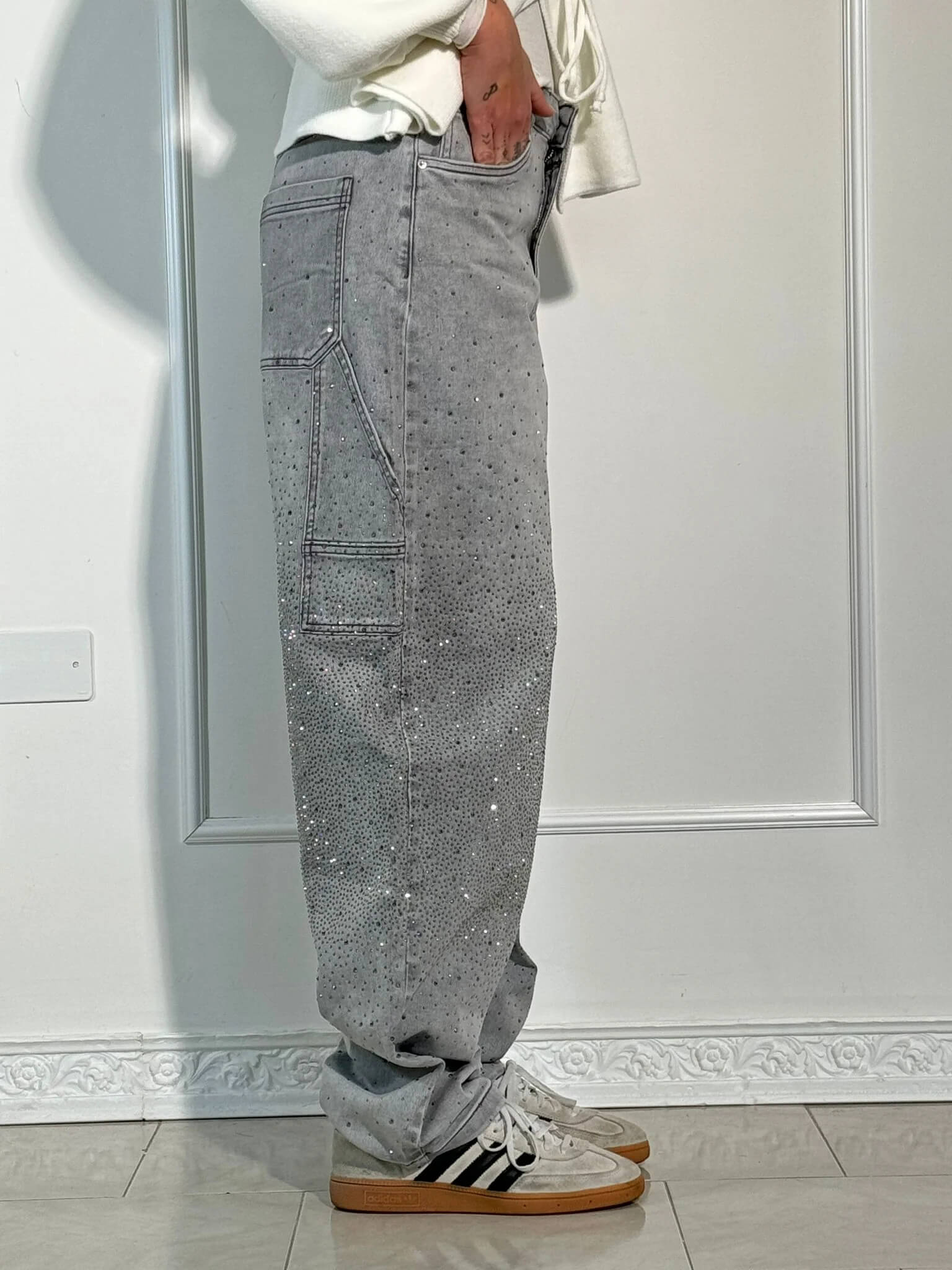 Valentina — High-Waist Glitter Jeans