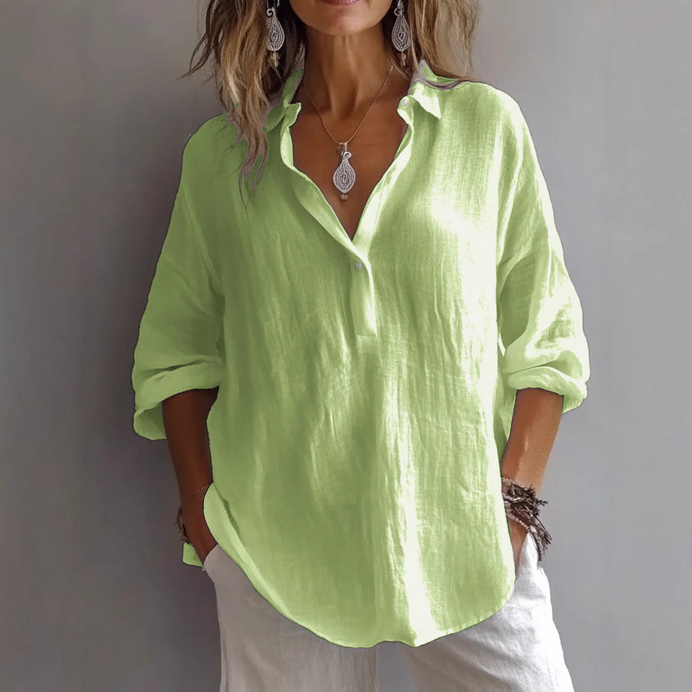Classic V-Neck Blouse