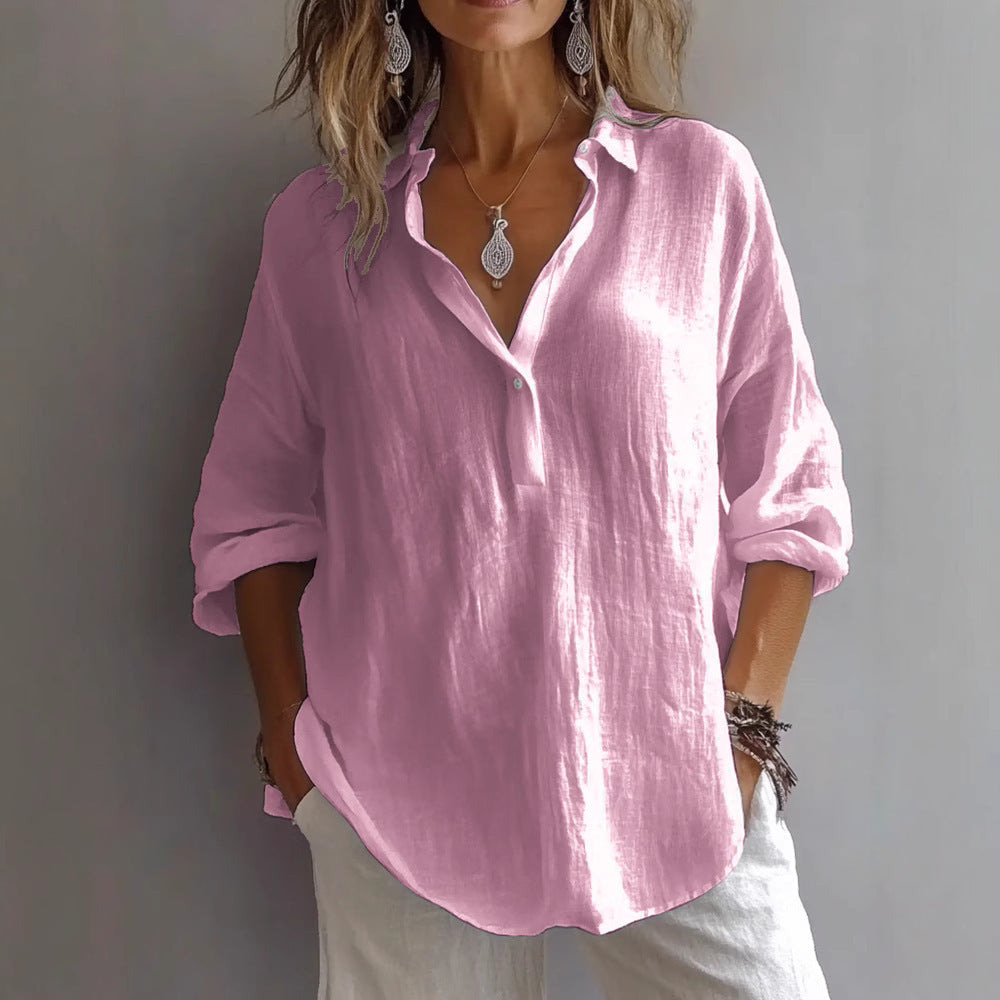 Classic V-Neck Blouse