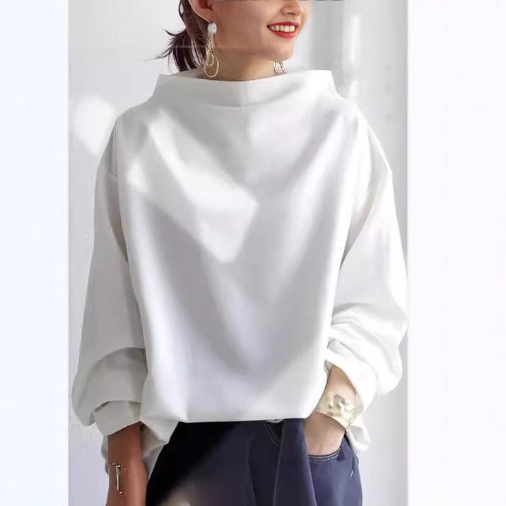 High-Neck Knit Top