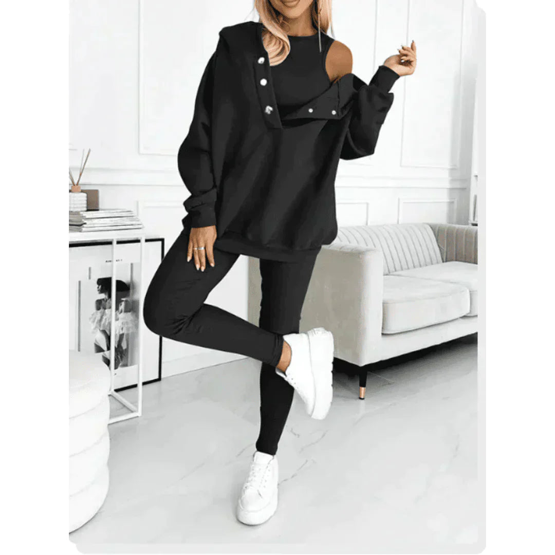 Olivia | Women’s Trendy Three Piece Lounge Winter Set