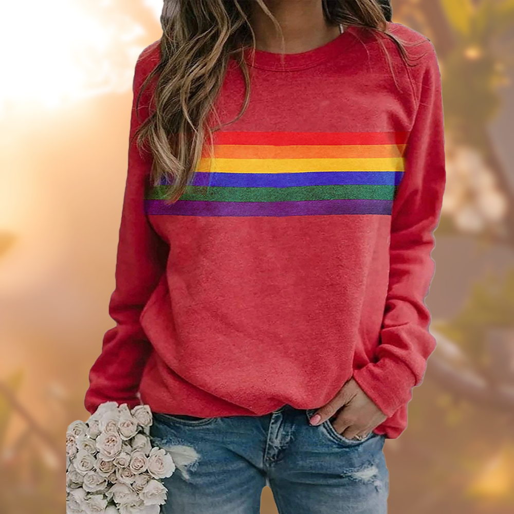 Rainbow Graphic Sweatshirt
