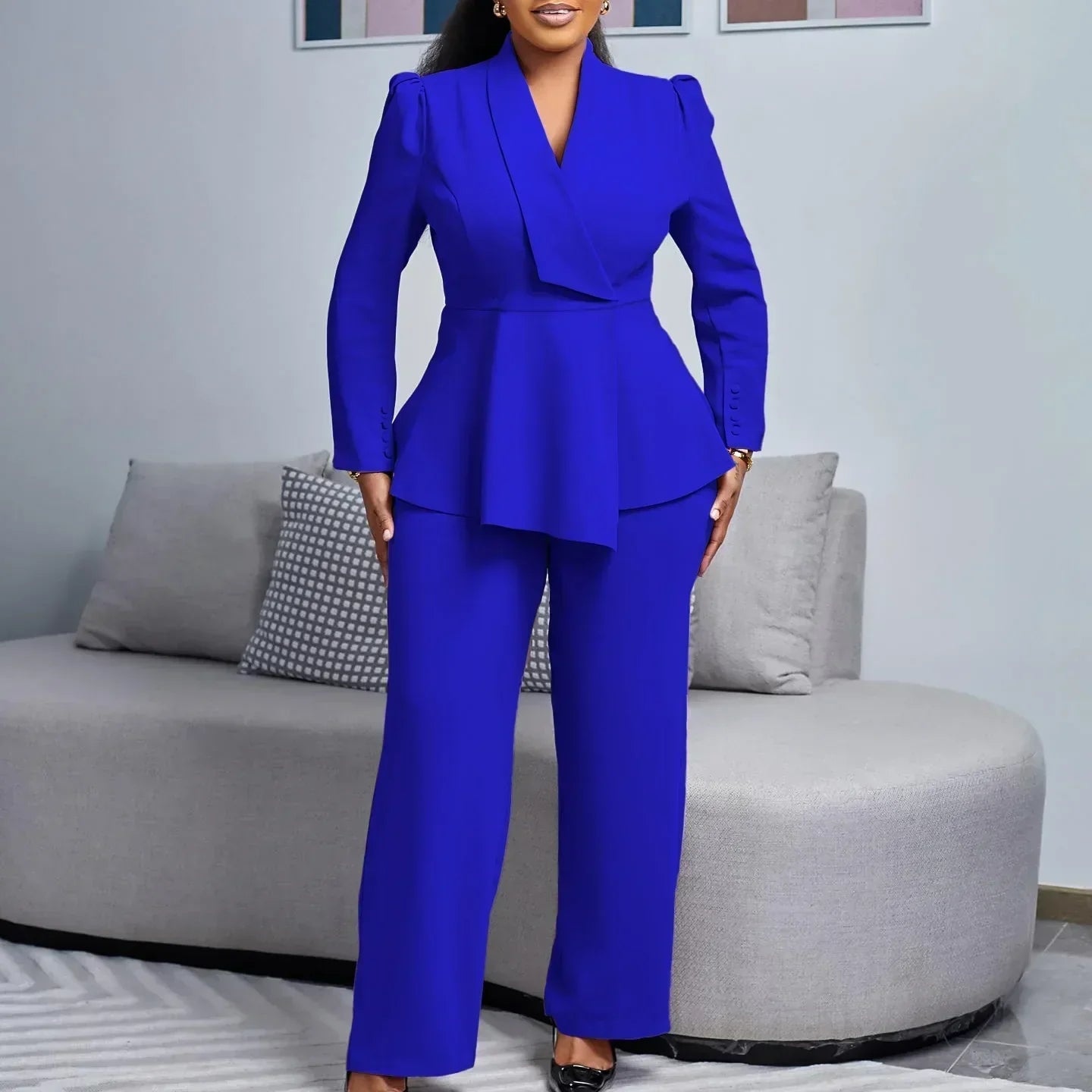 Kylie | Chic Formal Suit Set with Tailored Long Blazer for Women