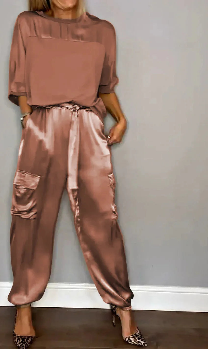 GRACE - SATIN UTILITY LOUNGE SET