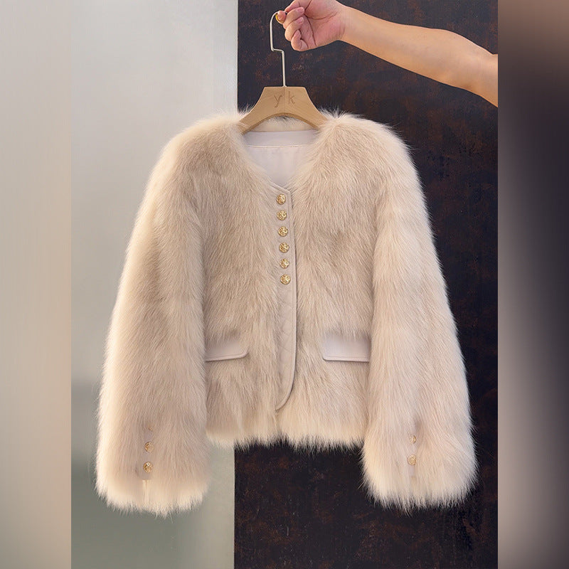 Luxe Faux Fur Cropped Jacket