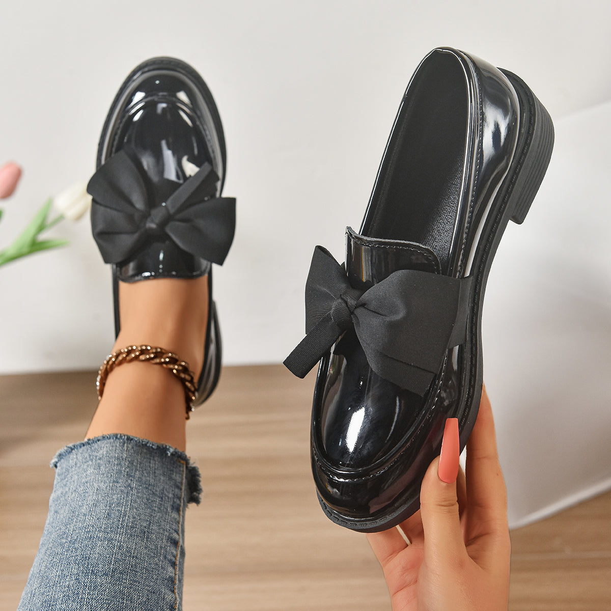Orthopedic Bow Loafers