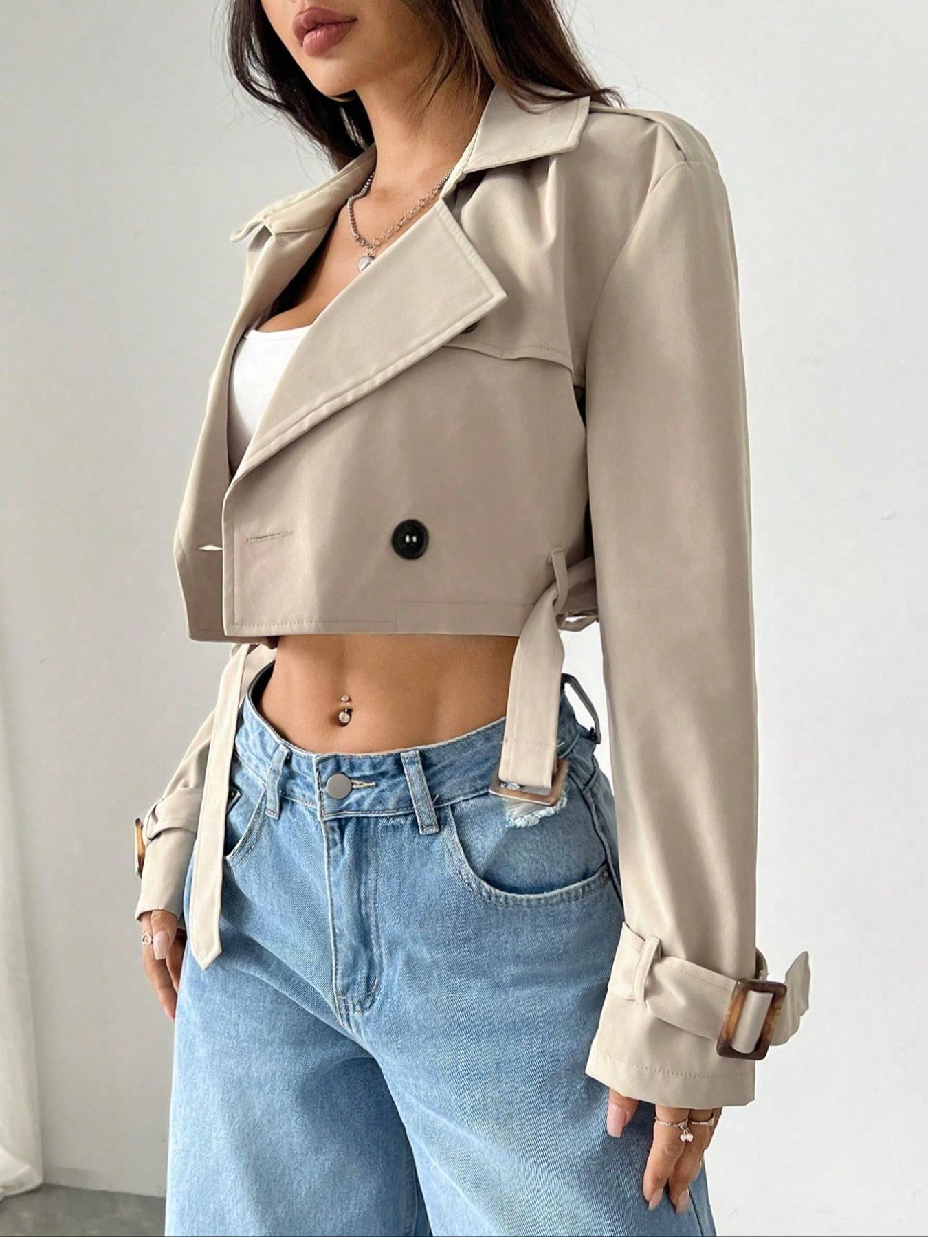 Vintage Wash Cropped Trench