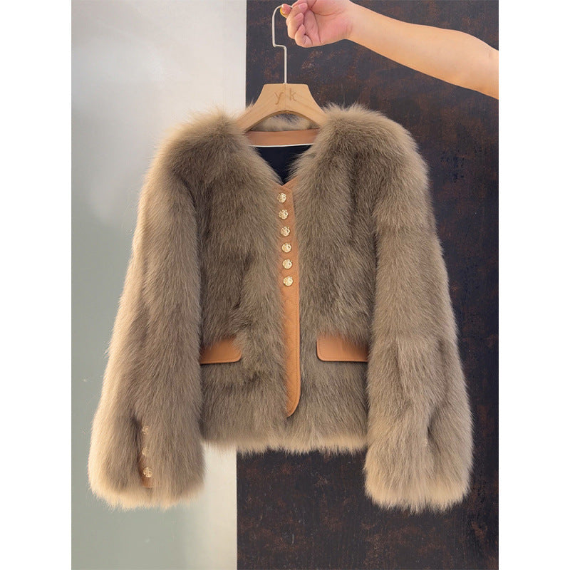 Luxe Faux Fur Cropped Jacket