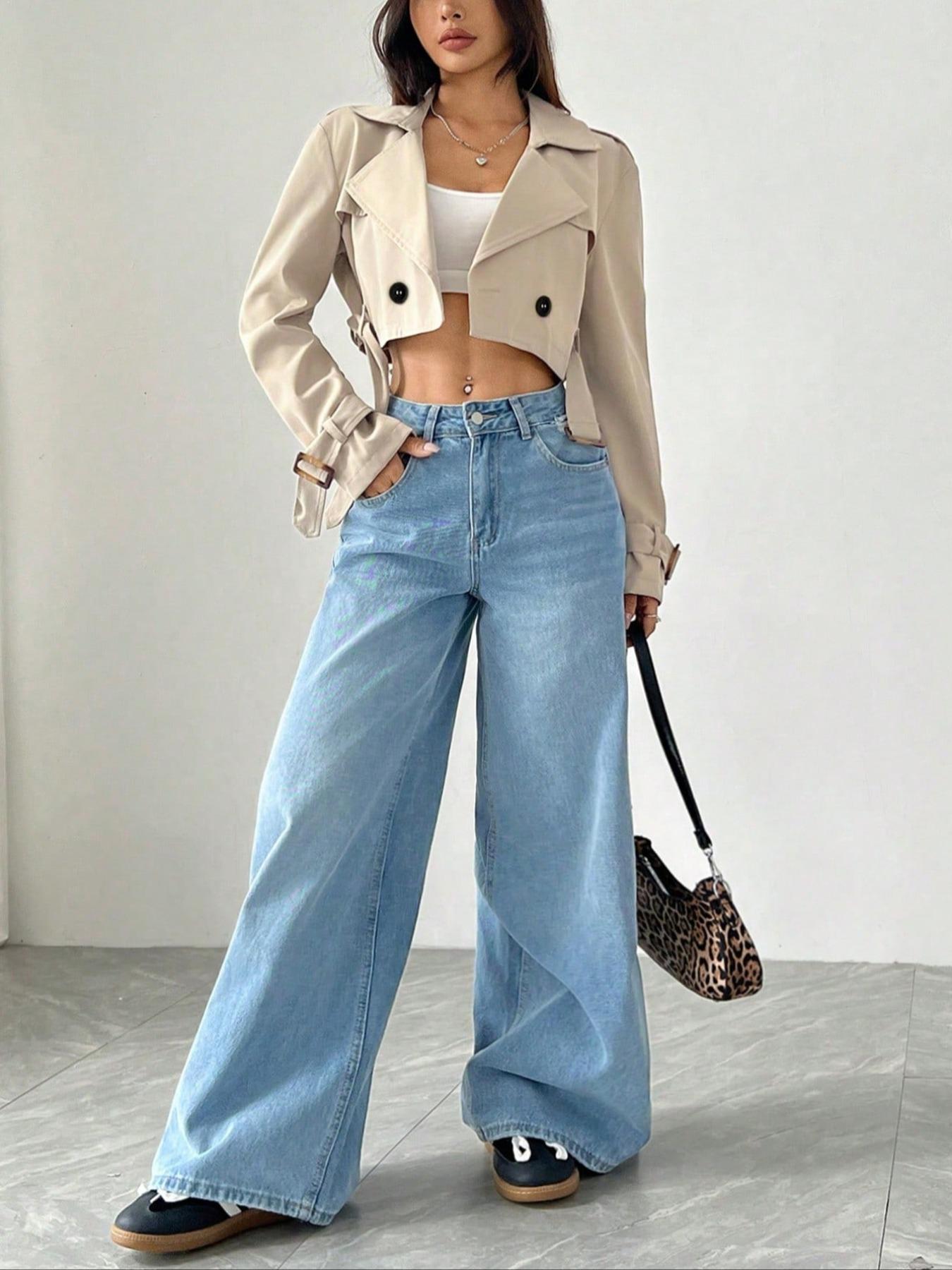 Vintage Wash Cropped Trench