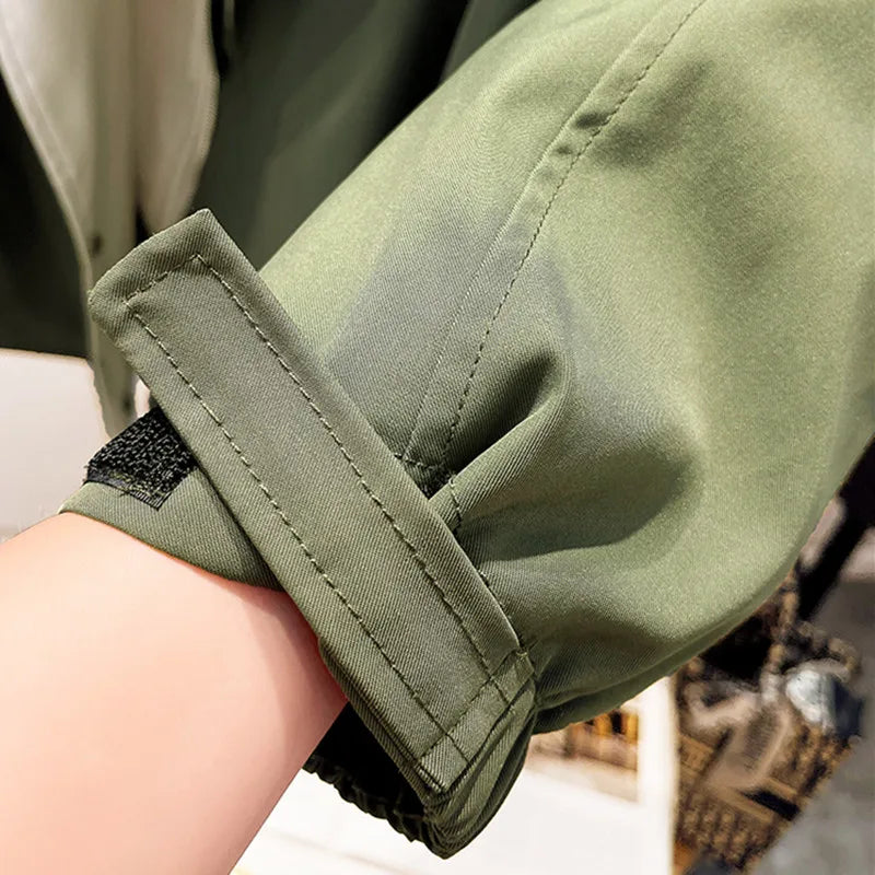 Quilted Hooded Utility Jacket
