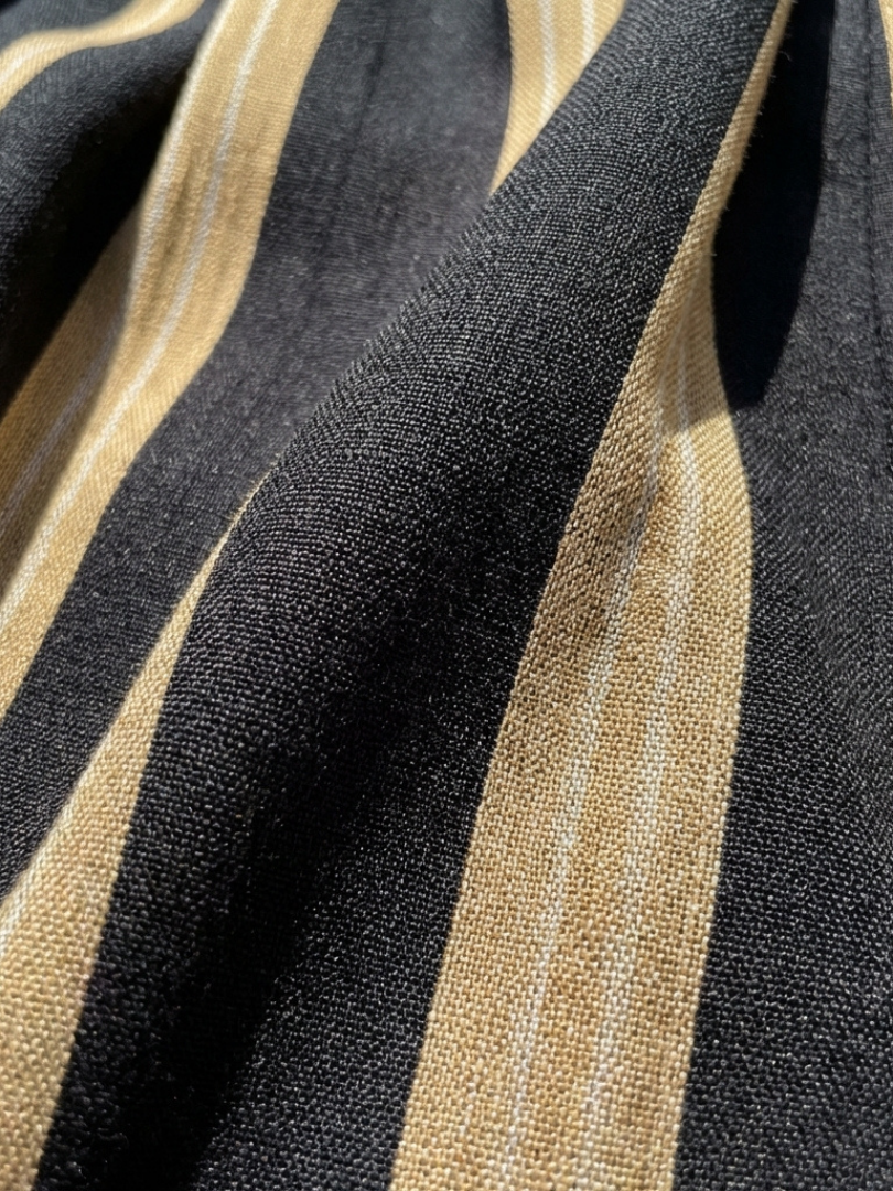 Lina — Striped Wrap Midi Dress