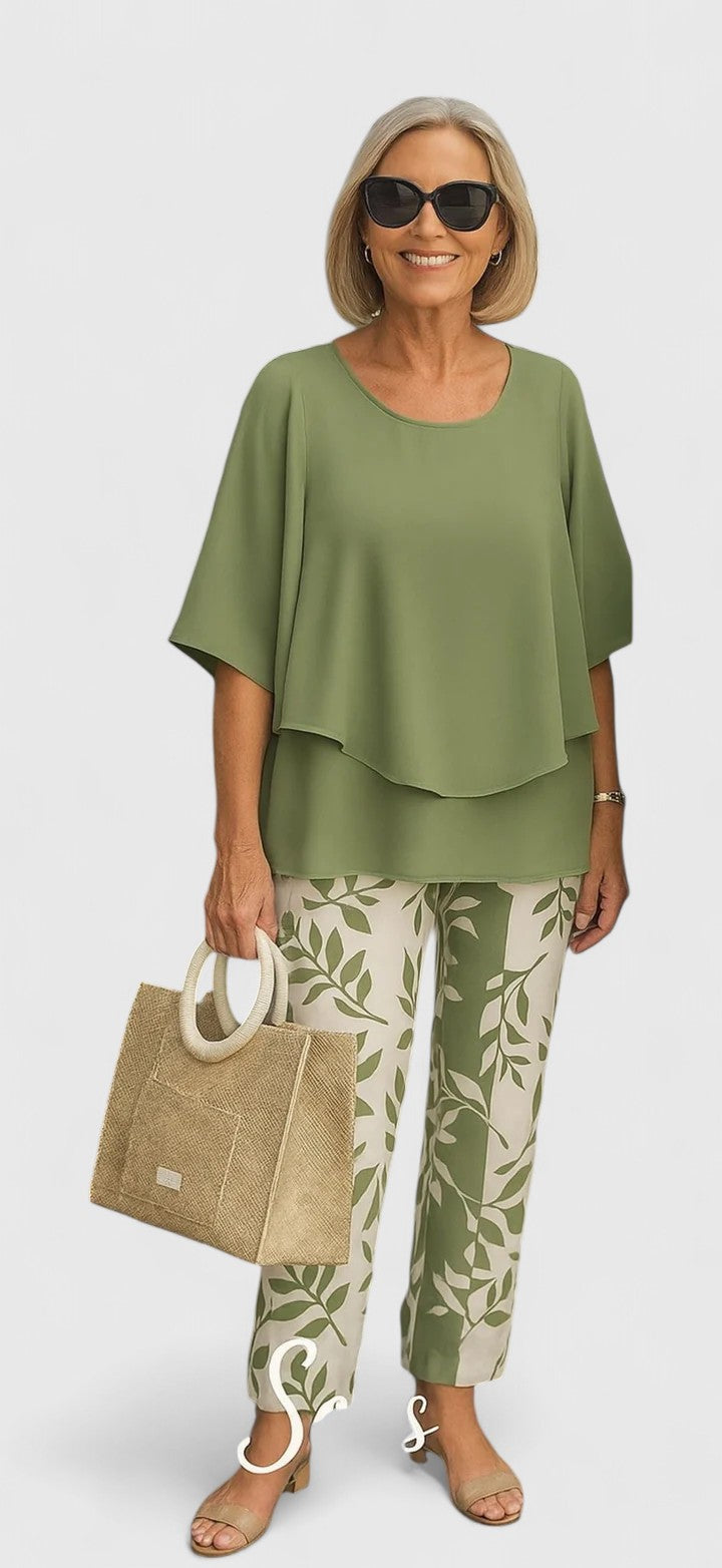 Marzyelle — Crew Neck Top and Trousers