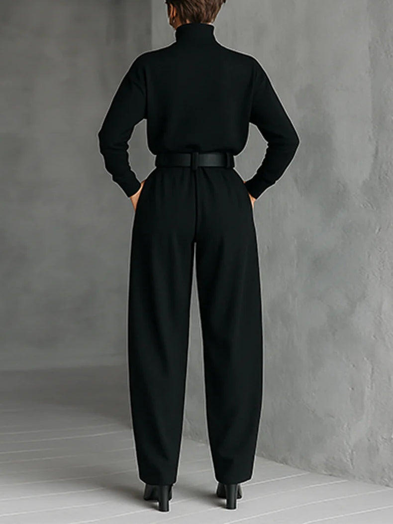 EVA | High-Neck Jumpsuit Set