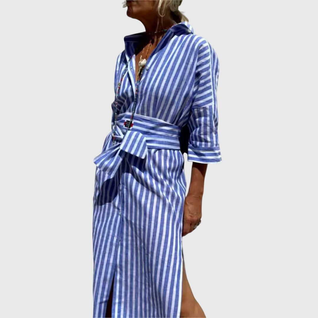 Ellen — Classic Striped Dress