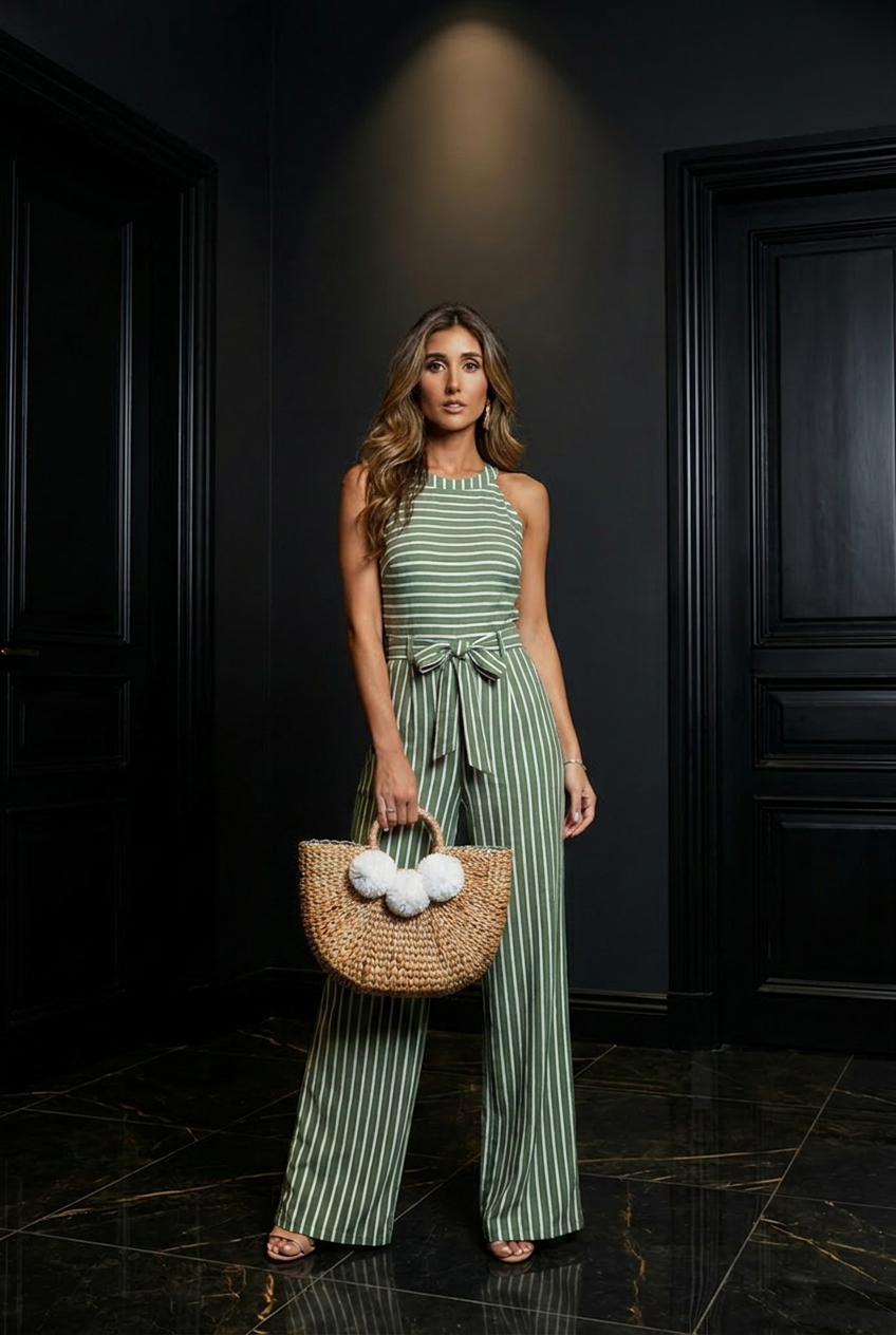 Anne | Striped Jumpsuit