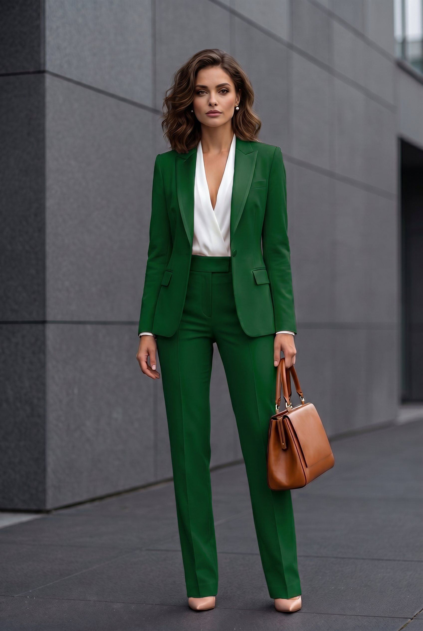 Jessica – Power Poise Tailored Pantsuit