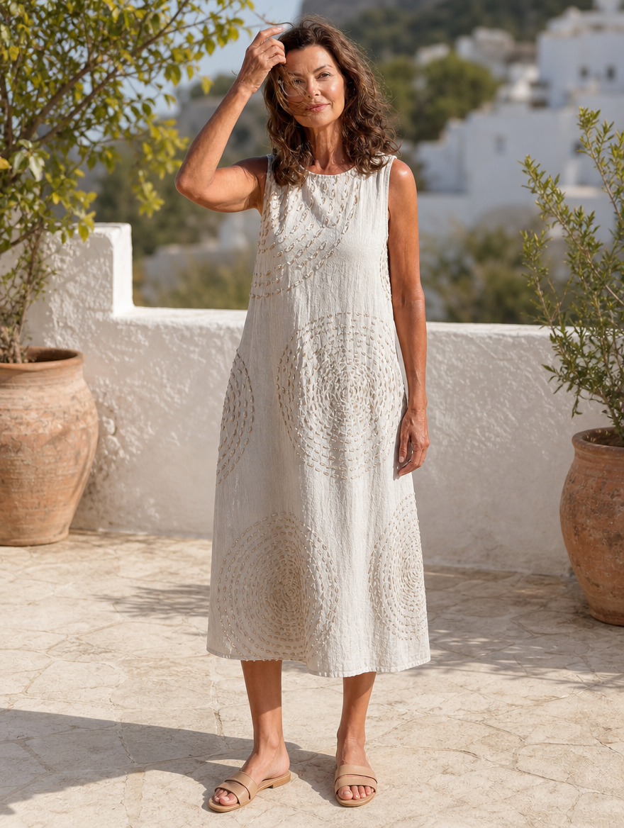 Felix textured midi dress, full-length view