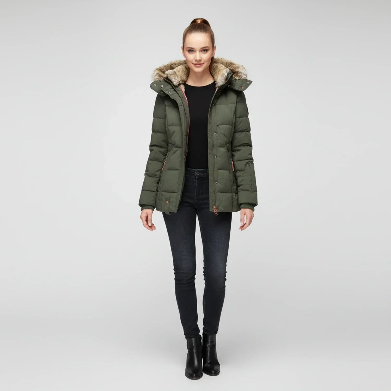 Hooded Quilted Winter Puffer Jacket