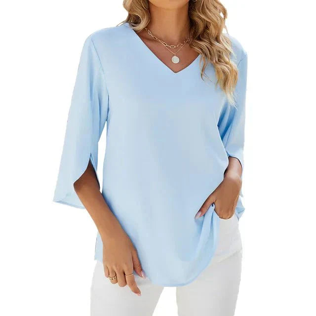 Zadie — Lightweight V-Neck Top