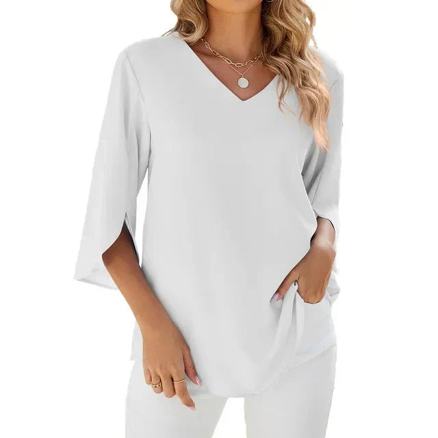 Zadie — Lightweight V-Neck Top