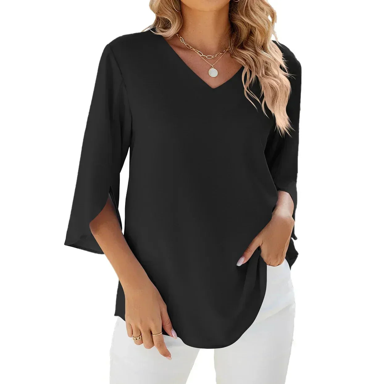 Zadie — Lightweight V-Neck Top