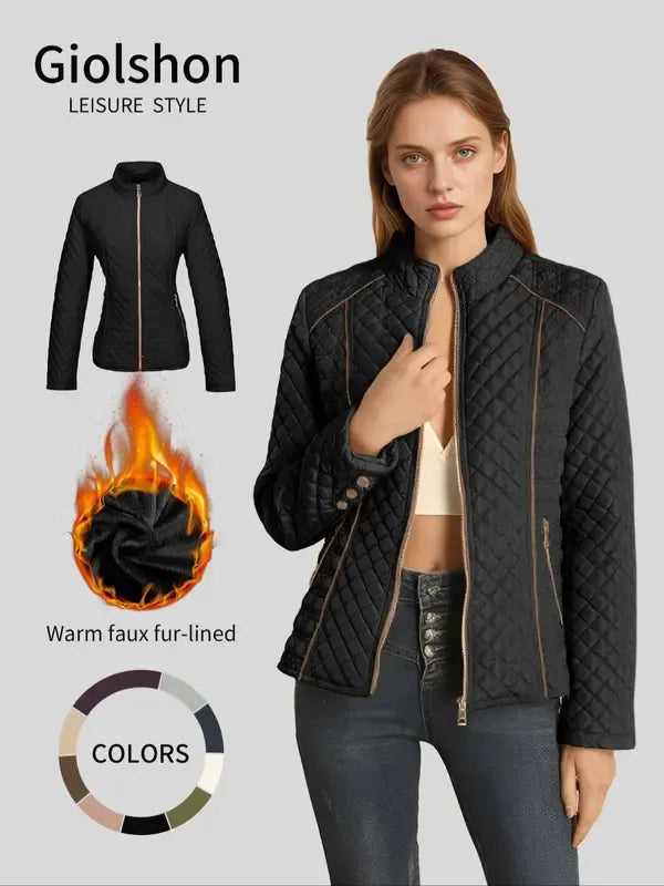 Diamond Quilted Lightweight Padded Jacket